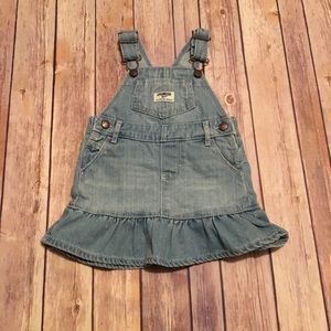 OshKosh denim overall skirt 18m